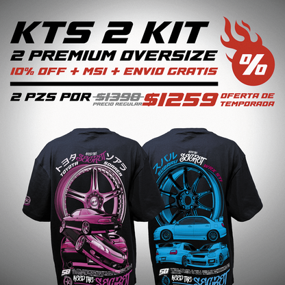KTS KIT - (2) PLAYERAS PREMIUM OVERSIZE