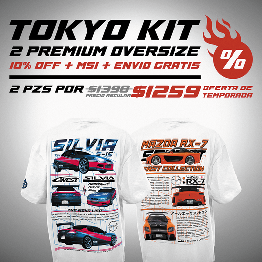 TOKYO KIT - (2) PLAYERAS PREMIUM OVERSIZE
